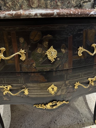 XIXe siècle - Commode en laque de coromandel d’époque Napoléon III