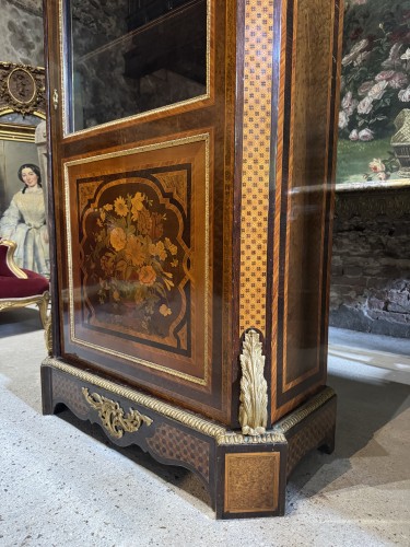 Vitrine en marqueterie d’époque Napoléon III - Napoléon III