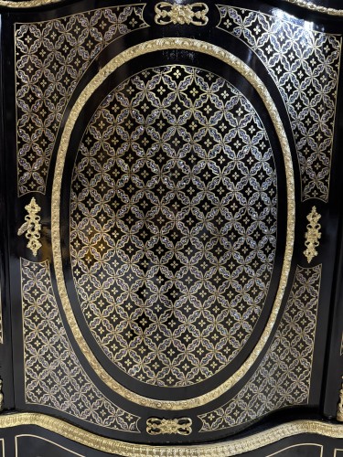 Napoléon III - Meuble d’appui en marqueterie boulle Napoléon III