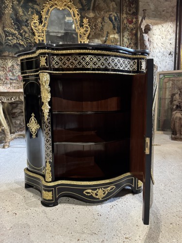 Antiquités - Meuble d’appui en marqueterie boulle Napoléon III