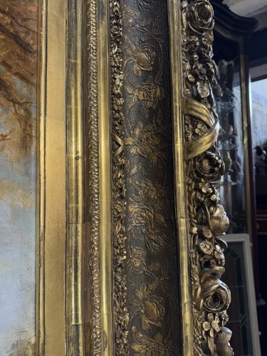 Napoléon III - André Charles Hyppolyte - Tableau monumental représentant le château de Maintenon