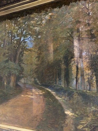 Antiquités - André Charles Hyppolyte - Tableau monumental représentant le château de Maintenon