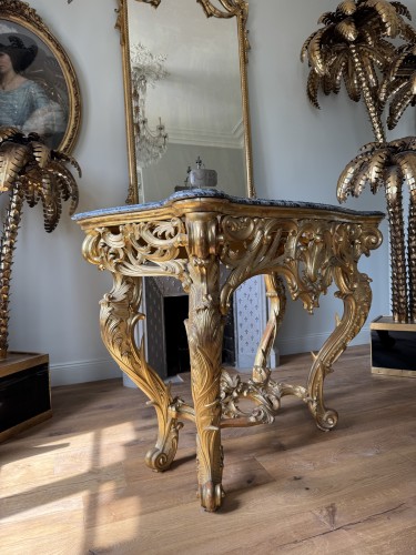 Console italienne du XIXe siècle - Mobilier Style Napoléon III