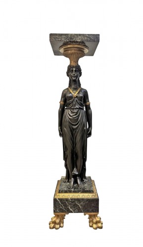 Colonne de style Empire d’époque Napoléon III