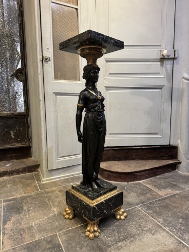 Colonne de style Empire d’époque Napoléon III - Objet de décoration Style Napoléon III