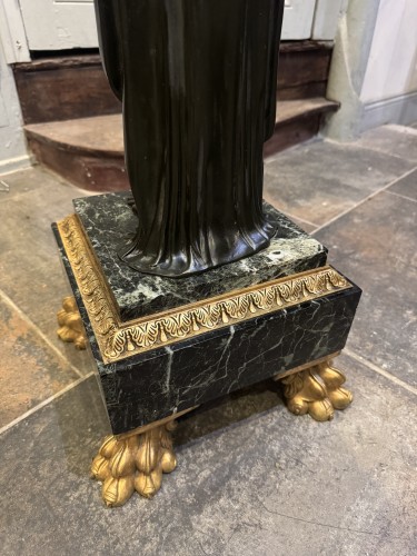 Antiquités - Colonne de style Empire d’époque Napoléon III