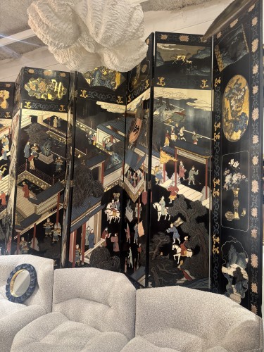  - Coromandel lacquer folding screen circa 1930