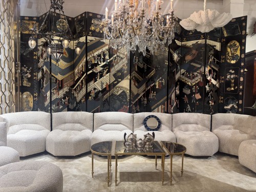 Antiquités - Coromandel lacquer folding screen circa 1930