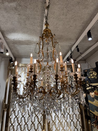 Lustre en bronze et Cristal du XIXe siècle - Napoléon III