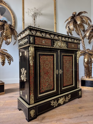 Meuble d’appui Napoléon III en marqueterie Boulle - Mobilier Style Napoléon III