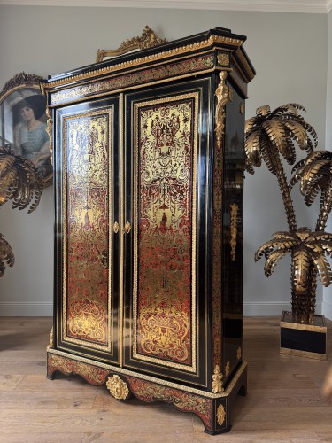 Mobilier Armoire - Armoire en marqueterie Boulle d’époque Napoléon III