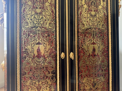 Armoire en marqueterie Boulle d’époque Napoléon III - Napoléon III
