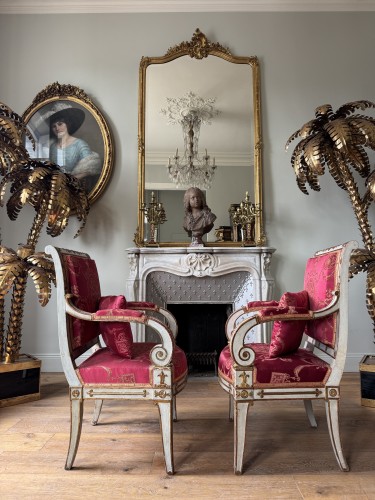 Paire de fauteuils d’époque Empire - Sièges Style Empire