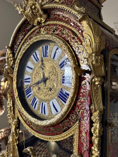 Antiquités - Cartel en marqueterie Boulle estampillé de Henri Picard (1840-1890) 
