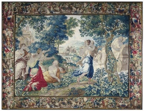 Tapisserie de Bruxelles XVIIe « Les amours des dieux »