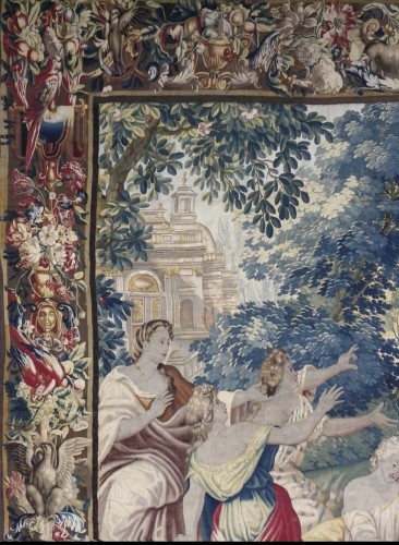 XVIIe siècle - Tapisserie de Bruxelles XVIIe « Les amours des dieux »