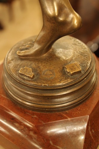 Antiquités - Une trouvaille à Pompéi - Bronze d'Hippolyte Alexandre MOULIN (1832-1884)