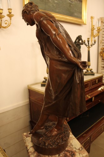 Sculpture  - Jean Jules CAMBOS (1828-1917) - Bather