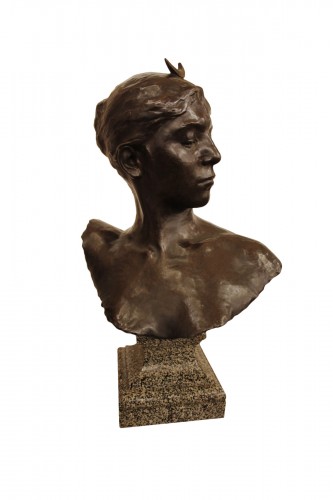 Alexandre Falguière (1831-1900) - Buste de Diane Chasseresse