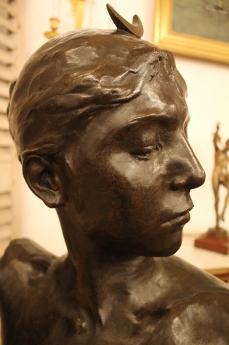 Antiquités - Alexandre Falguière (1831-1900) - Buste de Diane Chasseresse