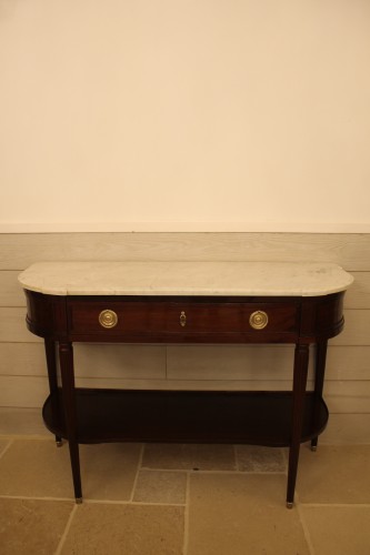 Louis XVI console, stamped by Fidelys SCHEY - Furniture Style Louis XVI