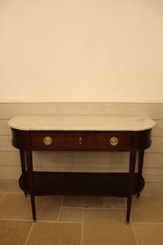 Console Louis XVI, estampille de Fidelys SCHEY - Mobilier Style Louis XVI