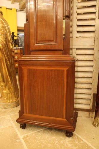 Bordelaise clock in solid mahogany, 18th century - Transition