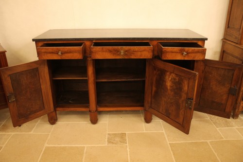 Sideboard with revolving columns, Empire period - Furniture Style Empire