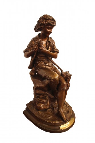 AIZELIN Eugène-Antoine (1821-1902) Berger Sculpteur