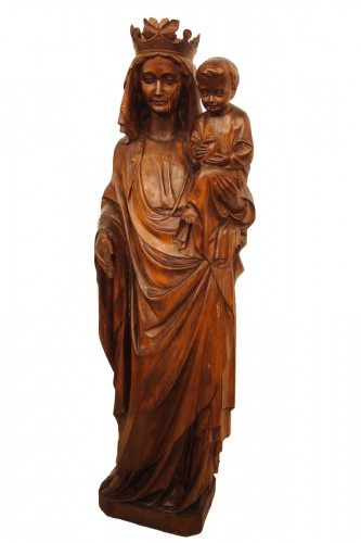 Grande Vierge à l'enfant à l'oiseau du XIXe siècle