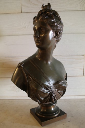 Charles GAUTIER Bronzier - Buste de Diane - Sculpture Style 