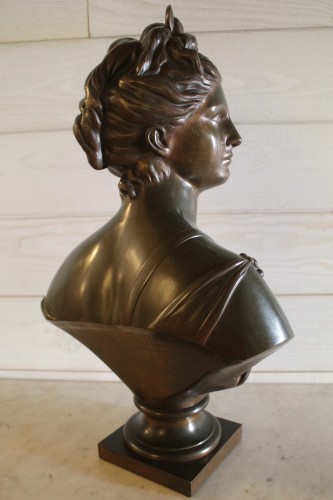 Charles GAUTIER Bronzier - Buste de Diane - Antiquités Thierry Martin