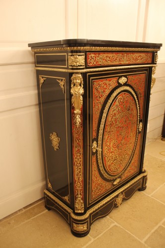 Boulle marquetry cabinet, Napoleon III period - Furniture Style Napoléon III