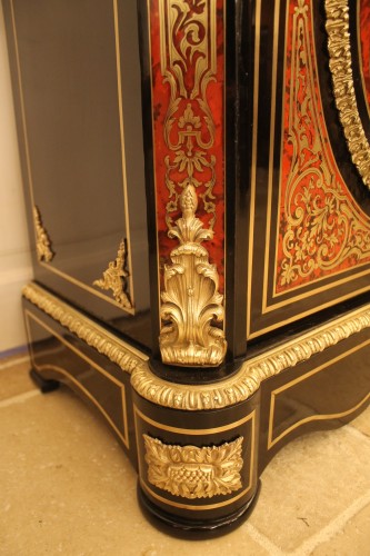 Meuble à hauteur d'appui en marqueterie Boulle, époque Napoléon III - Napoléon III