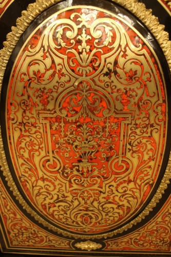 Antiquités - Boulle marquetry cabinet, Napoleon III period