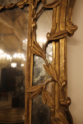 Grand miroir provencal à parecloses, époque Louis XV - Louis XV