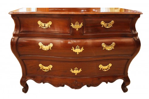 Commode tombeau Louis XV en acajou massif, Bordeaux