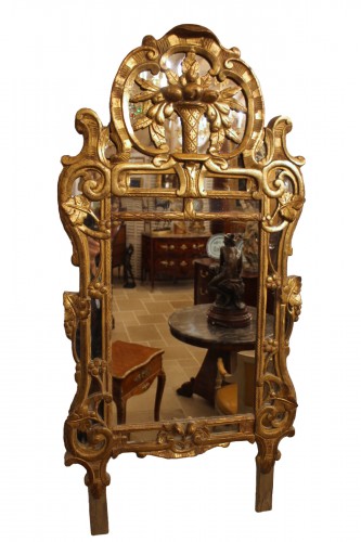 Miroir de Beaucaire à parecloses, Provence XVIIIe siècle