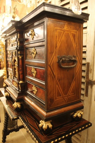 Antiquités - Cabinet de voyage ou Bargueno, Espagne XVIIe siècle