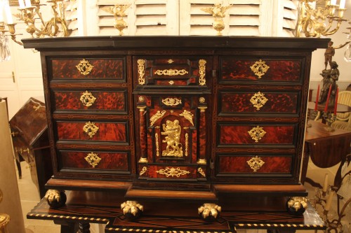 Antiquités - Cabinet de voyage ou Bargueno, Espagne XVIIe siècle