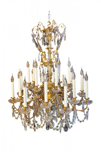 Baccarat, large 24-light chandelier, mid-19th century