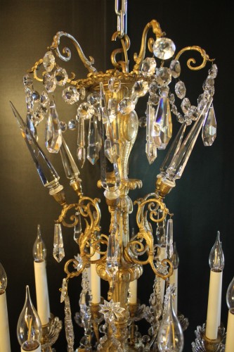 Lighting  - Baccarat, large 24-light chandelier, mid-19th century