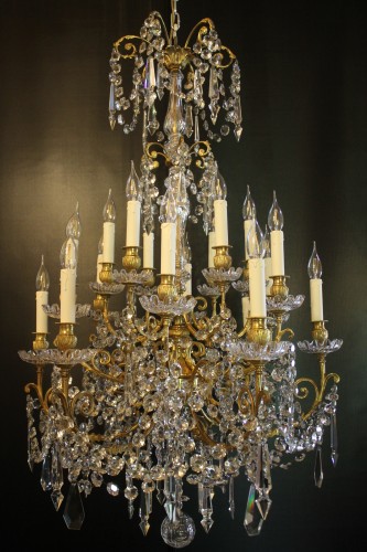 Baccarat, large 18-light chandelier, mid-19th century