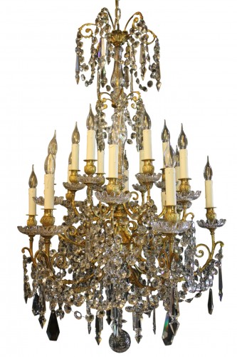 Baccarat, large 18-light chandelier, mid-19th century