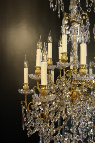 Baccarat, large 18-light chandelier, mid-19th century - 