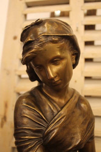 Antiquités - MOREAU Mathurin (1822-1912) - Young girl with a jug