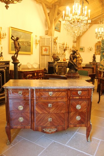 Transitional chest of drawers stamped I.G.SCHLICHTIG - Furniture Style Transition
