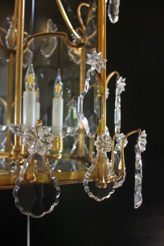  - Baccarat – Importante lanterne en bronze et cristal, circa 1900