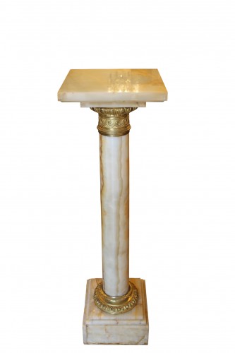 Colonne en onyx et bronze doré, époque XIXe siècle
