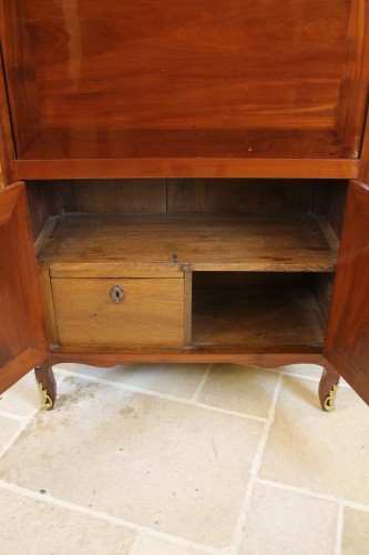 Petit secrétaire en acajou massif, estampille de BOICHOD et JME, époque Transition - Transition